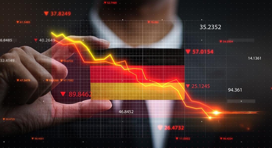 grafiek ontwikkeling Duitse economie