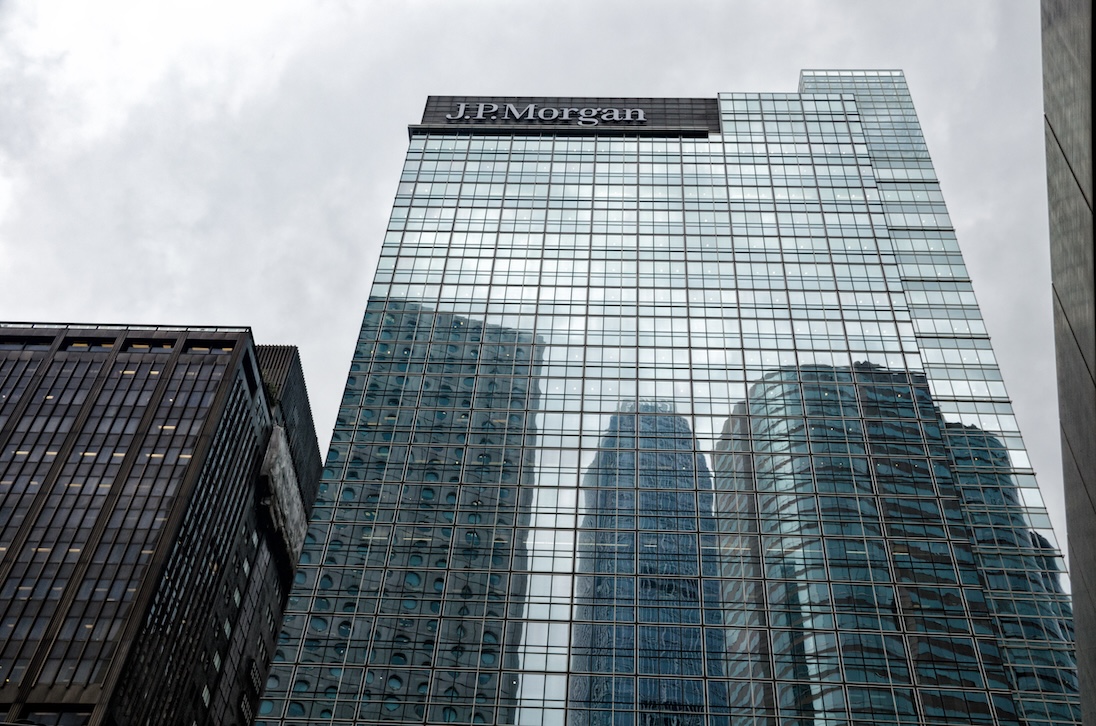 Skyscraper gebouw JP Morgan.