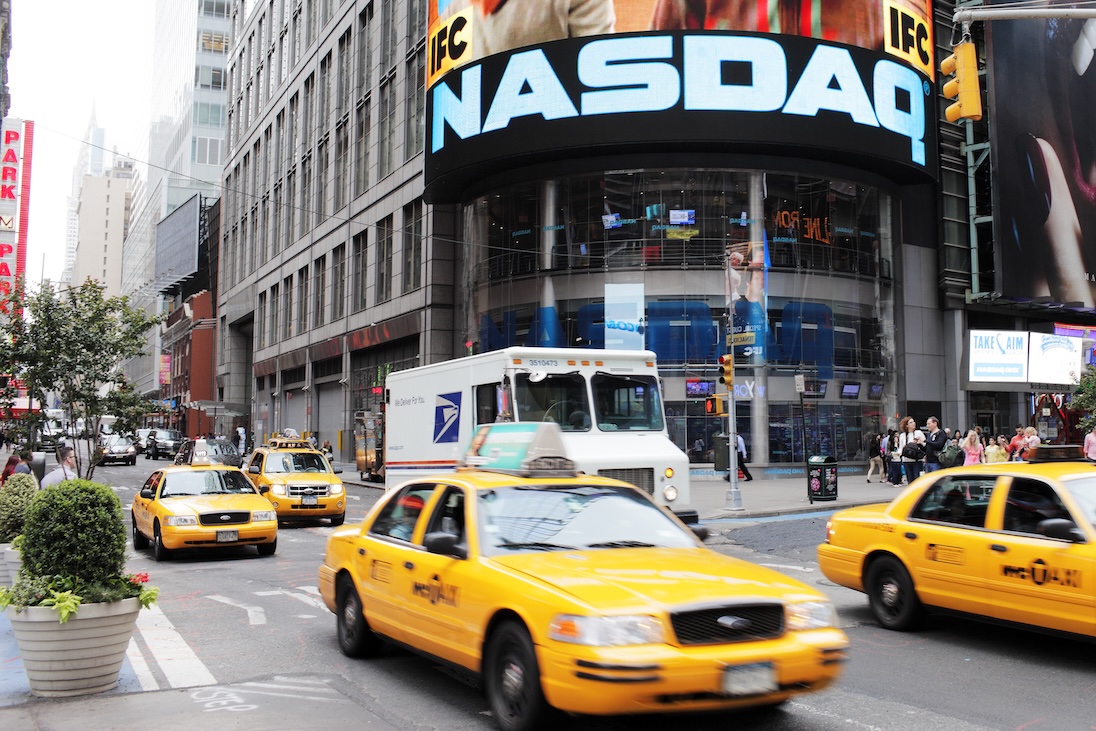Entree gebouw Nasdaq in New York City